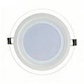 Pannello Faretto LED Rotondo in Vetro 12W Alta Luminosità | CCT Regolabile 3000K-4000K-6500K