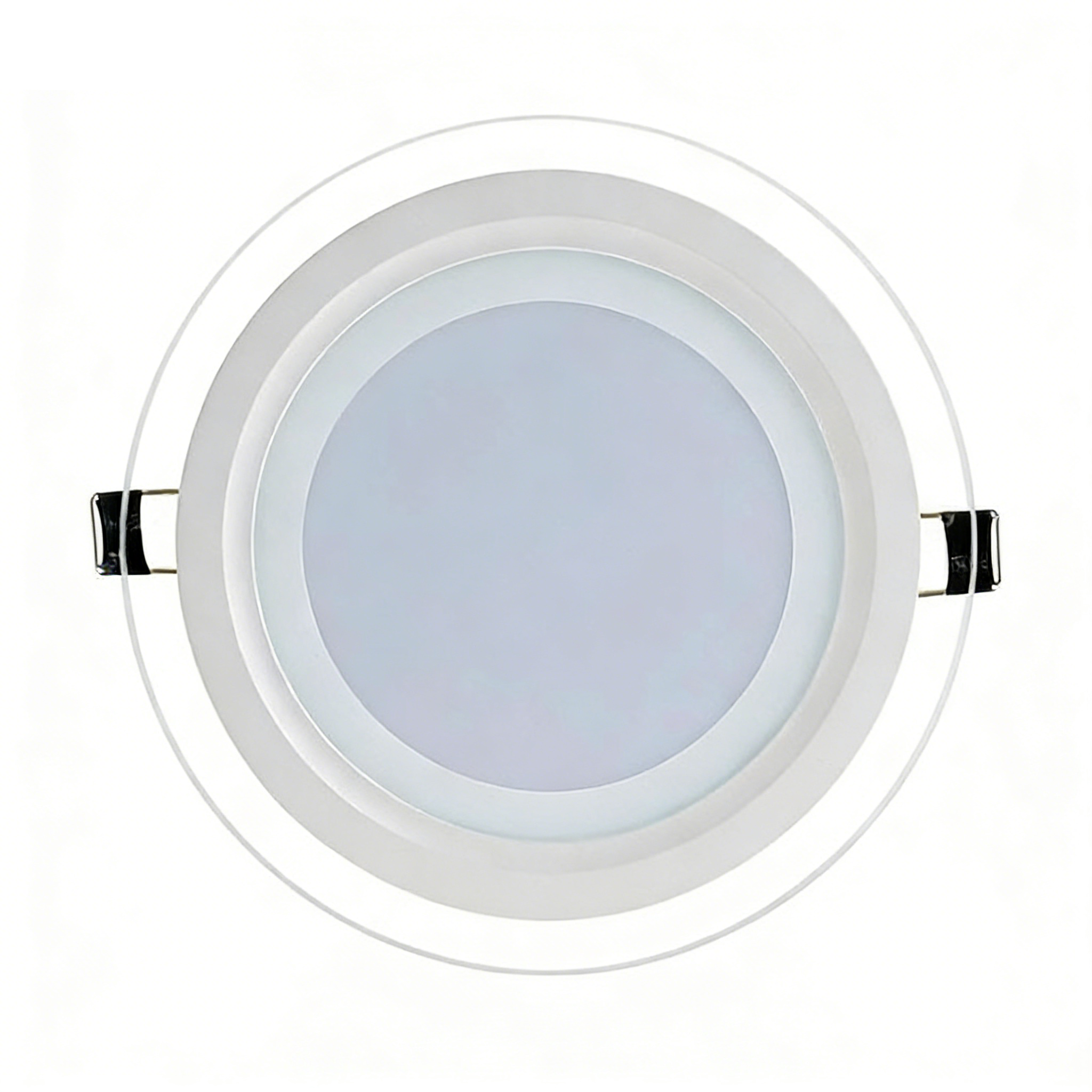 Pannello Faretto LED Rotondo in Vetro 12W Alta Luminosità | CCT Regolabile 3000K-4000K-6500K