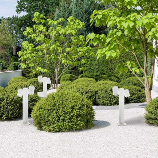 Lampione da giardino UNIVERSO 539PB-B440-B 45 cm con diffusori orientabili attacco GU10 IP44 per esterno
