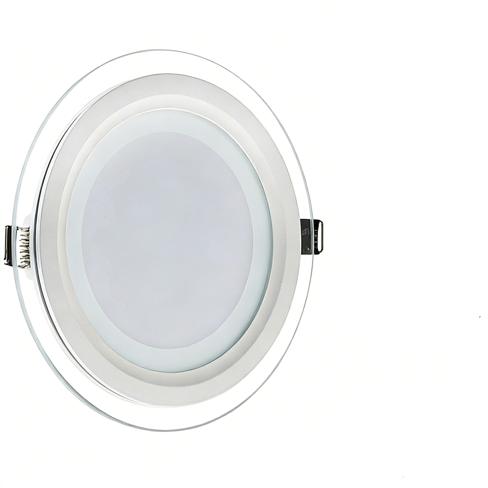 Pannello Faretto LED Rotondo in Vetro 12W Alta Luminosità | CCT Regolabile 3000K-4000K-6500K