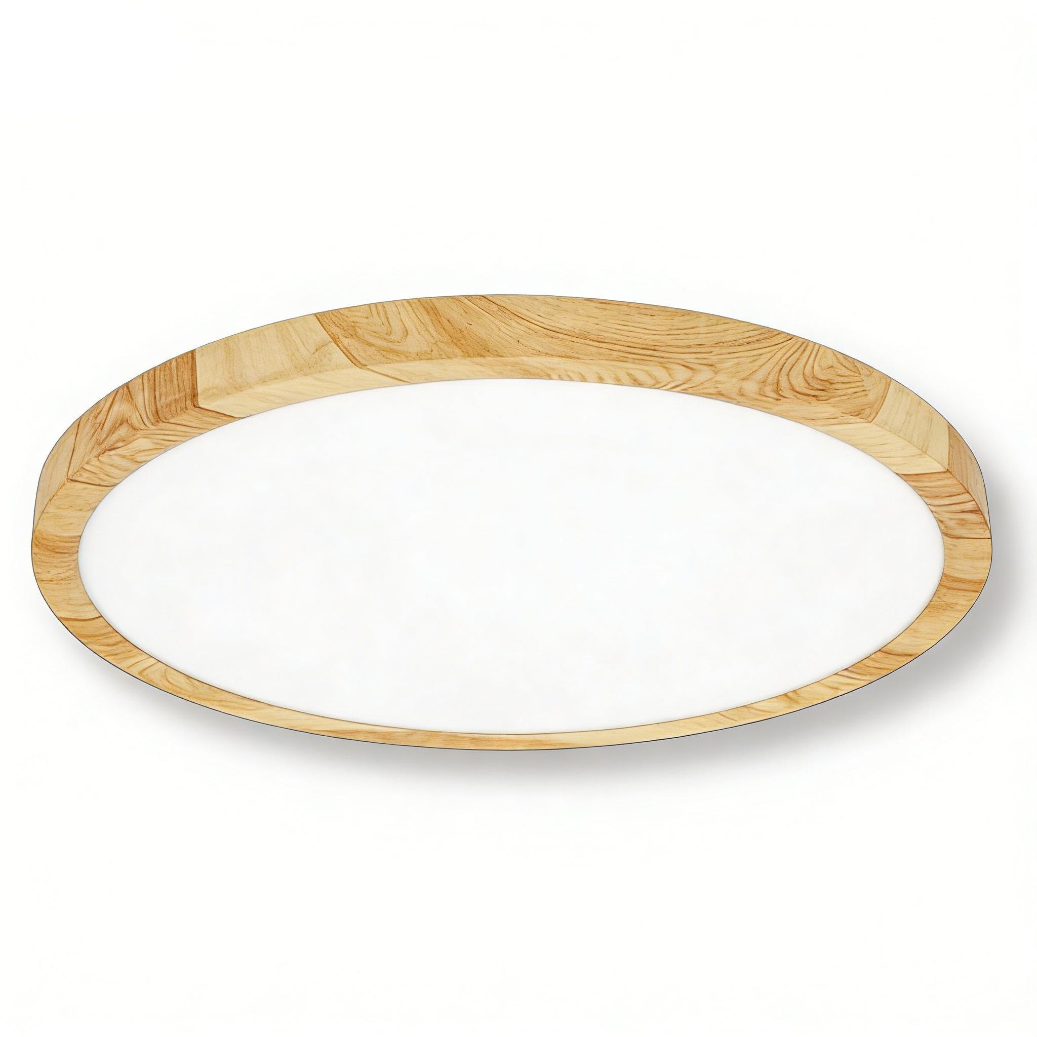 Plafoniera Ultra Slim Rotonda Effetto Legno UNIVERSO LV-400-L3C 32W Ø40cm | CCT 3in1 IP40