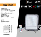 Proiettore LED SMD RGB+White 25W UNIVERSO IK02-25W - Esterno - immagine 6