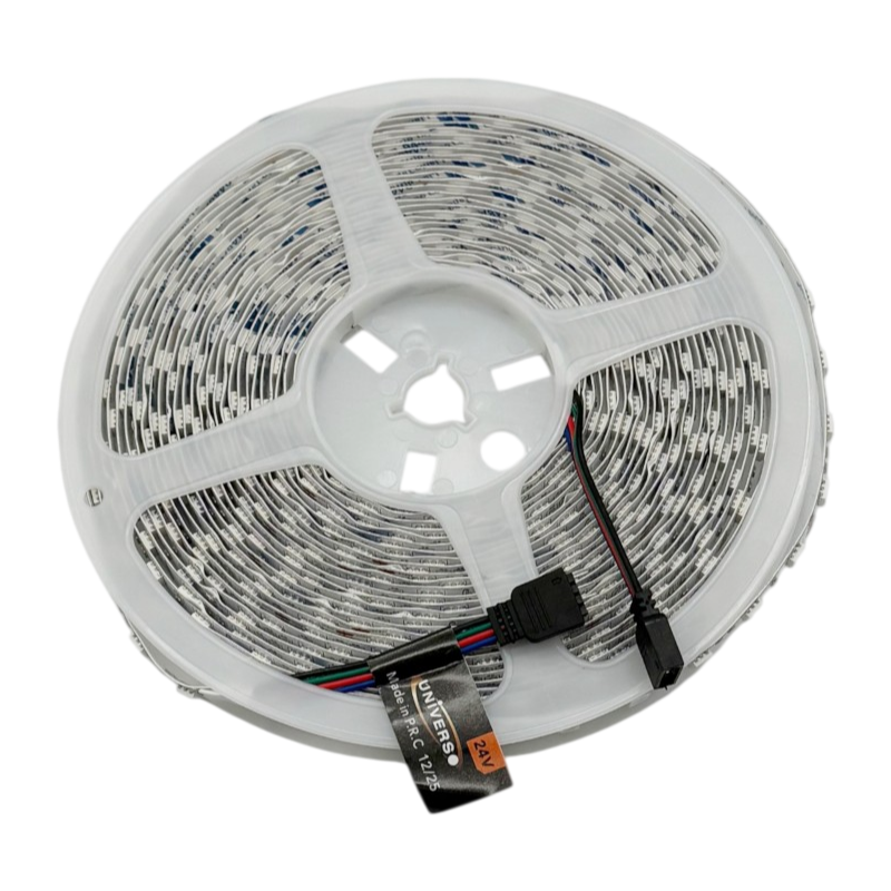 Striscia LED Flessibile RGB UNIVERSO 10M-24V-RGB | 140W SMD 60 LED/m DC 24V IP20 10m