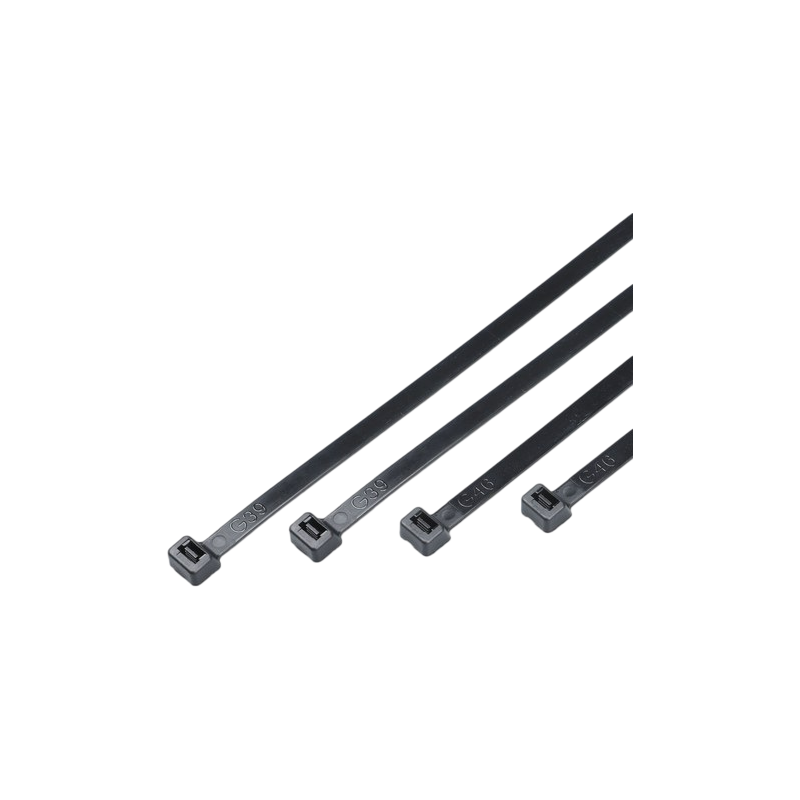 Confezione da 100 Pezzi – Fascette Serracavo Autobloccanti in Nylon Nero 4,8 mm x 300 mm