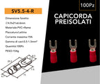 Capicorda a Forcella per Cavi 4-6 mm² - Isolato M4 - immagine 7