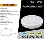 Plafoniera Circolare SMD LED Esterno UNIVERSO ESS-02-B3C 29W - immagine 7