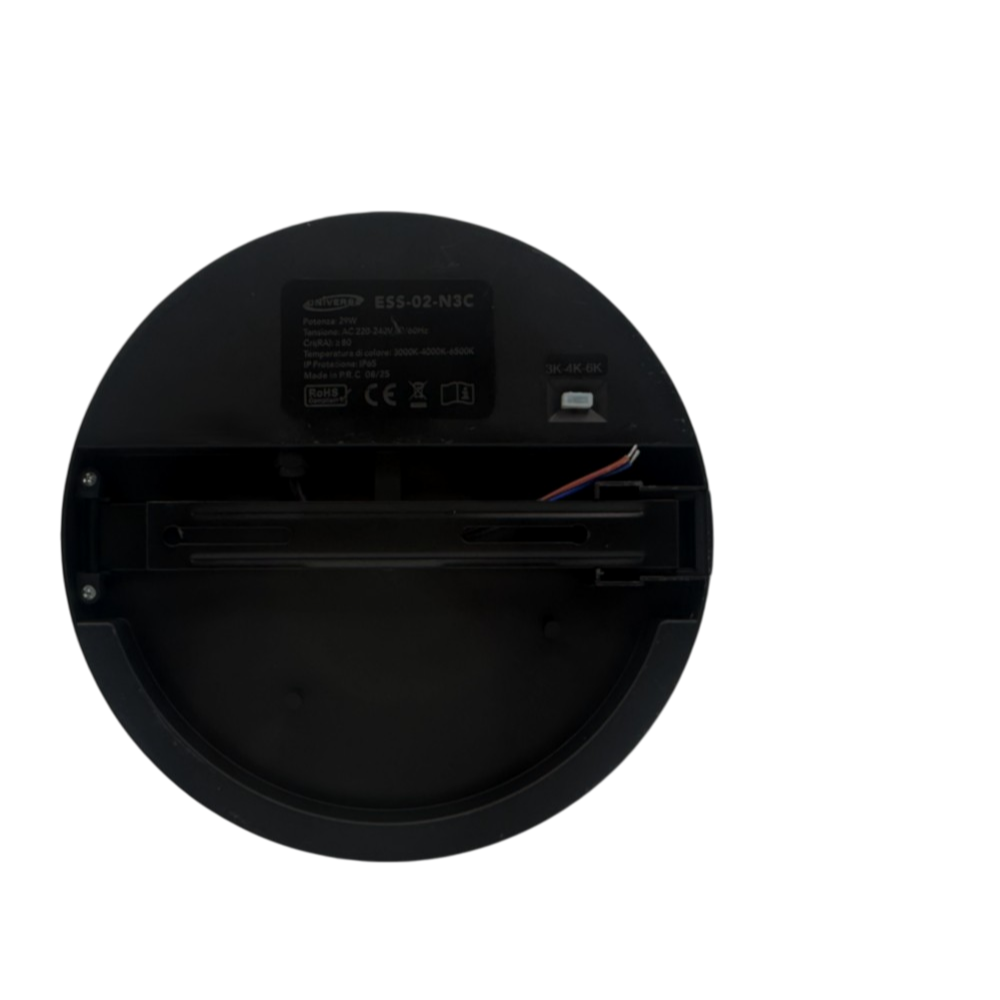 Plafoniera Circolare SMD LED Esterno UNIVERSO ESS-02-N3C 29W | Switch CCT 3000K-4000K-6500K IP65