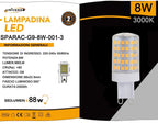 Confezione da 20 Pezzi Universo SPARAC-G9-8W-001 - Lampadina - immagine 4