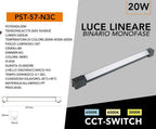 Track Light Faretto Lineare LED per Binario - PST-57-N3C - immagine 5