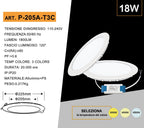 Pannello LED Rotondo SMD 18W 1800 Lumen - CCT Regolabile - immagine 4