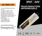 Alimentatore metallico stabilizzato switching - ES-300W-24V - immagine 3
