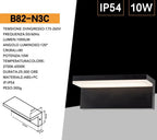 UNIVERSO B82-N3C APPLIQUE LAMPADA LED DA MURO 10W WALL LIGHT - immagine 6