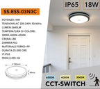 Plafoniera SMD LED Circolare con Sensore - SS-ESS-03N3C - immagine 8
