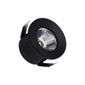 Faretto LED Rotondo da Incasso Nero 1W | CCT Selezionabile 3000K-4000K-6500K IP20