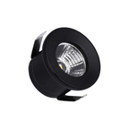 Faretto LED Rotondo da Incasso Nero 1W - CCT Selezionabile