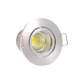 Faretto LED Rotondo da Incasso Acciaio Satinato 3W | CCT Selezionabile 3000K-4000K-6500K IP20
