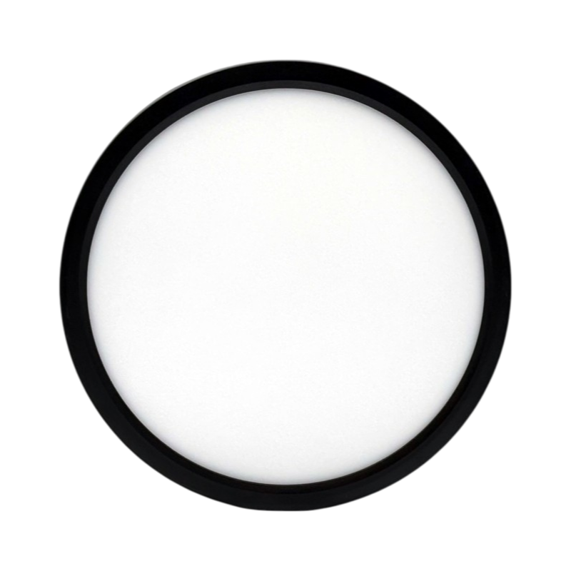 Plafoniera Ultra Slim SMD LED Rotonda UNIVERSO LV-230-N3C 18W Ø23cm | CCT 3in1 IP40 Nero