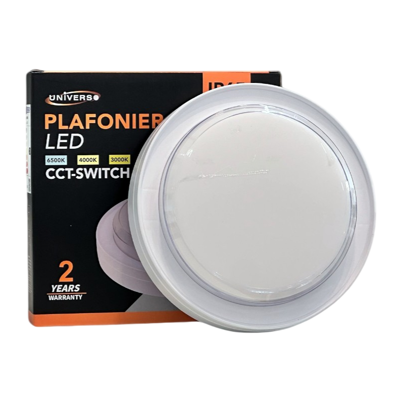 Plafoniera LED SMD Rotonda Esterno UNIVERSO XG-909-B3C 23W | Switch CCT 3in1 3000K-4000K-6500K IP65