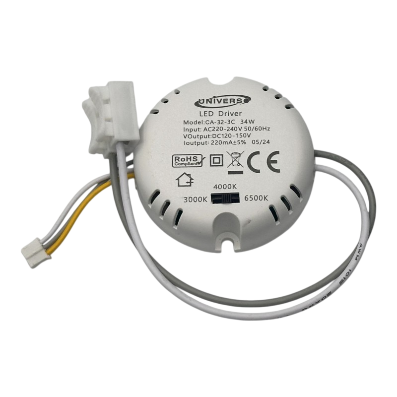 Plafoniera Circolare LED Magnetica T9 CCT 3in1 34W Ø23cm | Attacco G10q 3000K-4000K-6500K