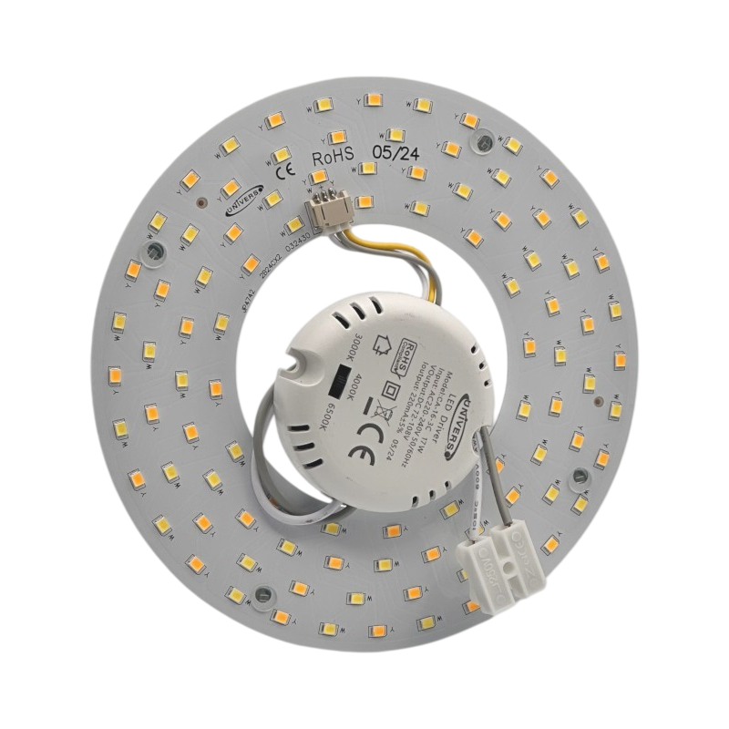 Plafoniera Circolare LED Magnetica T9 CCT 3in1 17W Ø15cm | Attacco G10q 3000K-4000K-6500K
