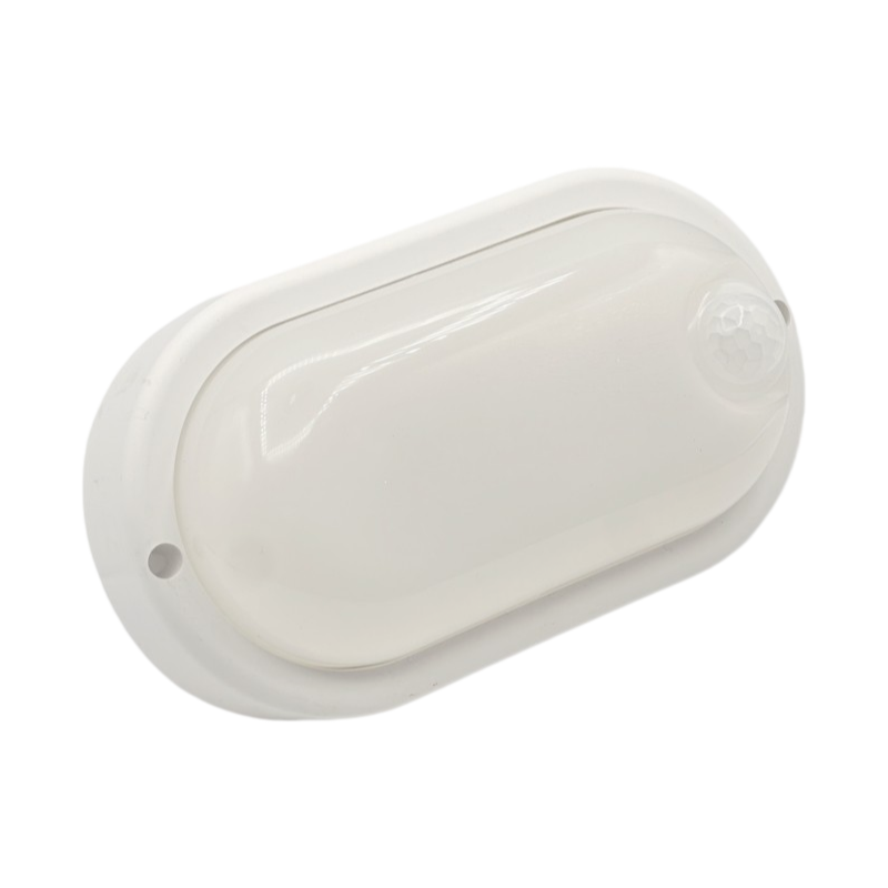 Plafoniera LED Ovale con Sensore UNIVERSO SEN-RD-9F 9W | Dome Light Esterno IP56