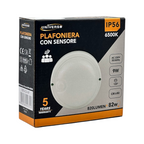 Plafoniera LED Circolare con Sensore UNIVERSO SEN-OV-9F 9W - immagine 4