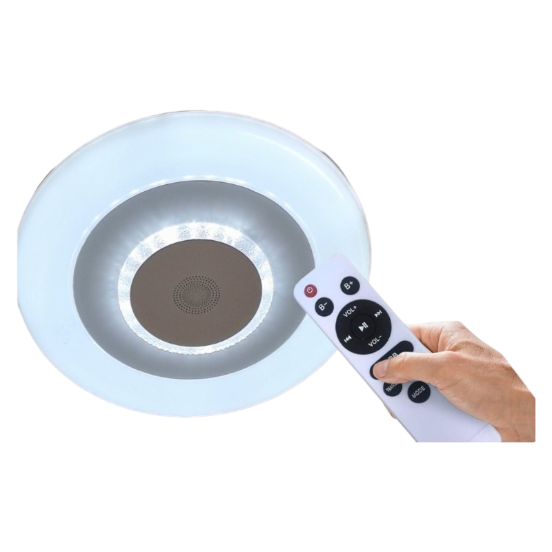 Plafoniera LED Circolare 72W RGB 3in1 | Effetto Cielo Stellato Bluetooth con Altoparlante e Telecomando