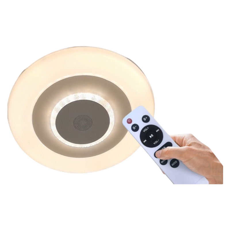 Plafoniera LED Circolare 72W RGB 3in1 | Effetto Cielo Stellato Bluetooth con Altoparlante e Telecomando