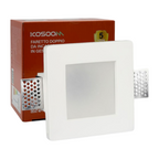 Portafaretto Quadrato da Incasso in Gesso KOSOOM C1245FB
