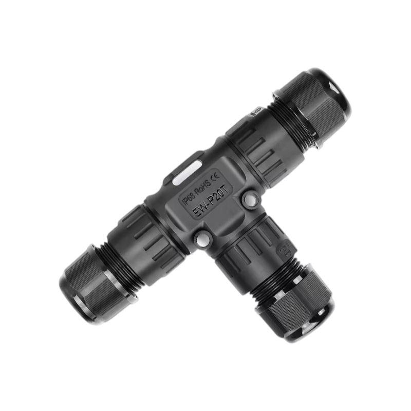 Giunzione Stagna Impermeabile a T UNIVERSO EW-P20-T | IP68 con 3 Terminali