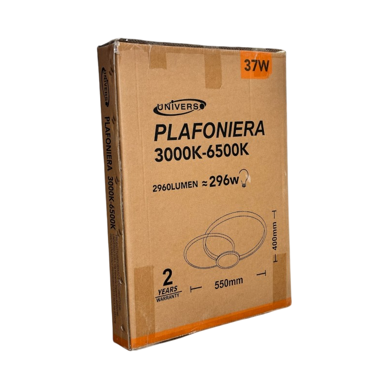 Plafoniera LED SMD Design Circolare UNIVERSO C32-3C 37W | CCT 3in1 Selezionabile