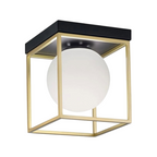 Plafoniera Lampadario Minimalista Sfera in Vetro - Attacco