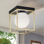 Plafoniera Lampadario Minimalista Sfera in Vetro - Attacco - immagine 3