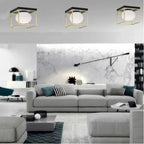 Plafoniera Lampadario Minimalista Sfera in Vetro - Attacco - immagine 4