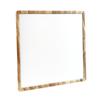 Plafoniera Ultra Slim Quadrata Legno UNIVERSO PQ-450-L3C 45W - immagine 2