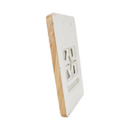 Plafoniera Ultra Slim Quadrata Legno UNIVERSO PQ-450-L3C 45W - immagine 5