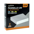 Plafoniera SMD LED Quadrata UNIVERSO XGTHDF22-3C 22W - CCT - immagine 2