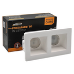Portafaretto Doppio in Gesso Rettangolare UNIVERSO GS-24