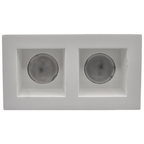 Portafaretto Doppio in Gesso Rettangolare UNIVERSO GS-24 - immagine 2