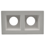 Portafaretto Doppio in Gesso Rettangolare UNIVERSO GS-24 - immagine 3