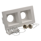 Portafaretto Doppio in Gesso Rettangolare UNIVERSO GS-24 - immagine 4