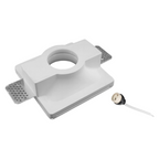 Portafaretto Quadrato da Incasso in Gesso Verniciabile - immagine 4