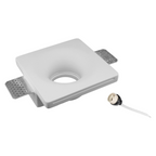 Portafaretto Quadrato da Incasso in Gesso Verniciabile - immagine 2