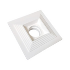 Portafaretto Quadrato da Incasso in Gesso con Alette a Molla - immagine 3