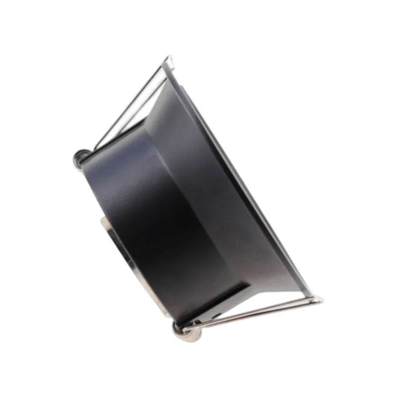 Portafaretto Rotondo Orientabile da Incasso in Metallo Nero UNIVERSO P13-N | Per Lampade GU10