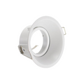 Portafaretto Rotondo Orientabile da Incasso in Metallo Bianco UNIVERSO P13-B | Per Lampade GU10