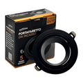 Portafaretto Circolare Orientabile da Incasso UNIVERSO P37-GU10-N1 | Metallo Nero per GU10/GU5.3