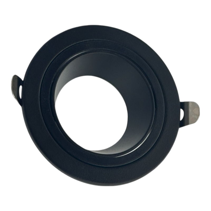 Portafaretto Circolare Orientabile da Incasso UNIVERSO P37-GU10-N1 | Metallo Nero per GU10/GU5.3