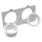 Portafaretto Doppio Rettangolare Orientabile da - P38-B2 - immagine 4