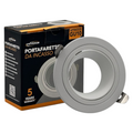 Portafaretto Circolare Orientabile da Incasso UNIVERSO P37-GU10-B1 | Metallo Bianco per GU10/GU5.3